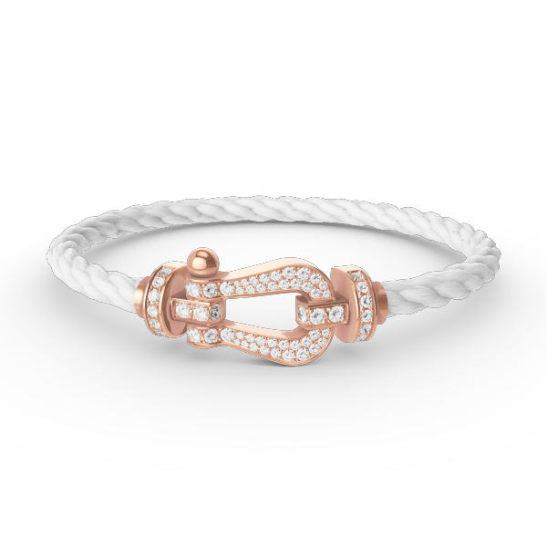 [Glitter Jewelry]FORCE LARGE HORSESHOE FULL DIAMOND BRACELET ROSE GOLD