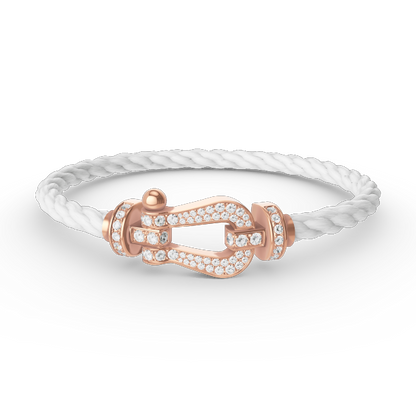[Glitter Jewelry]FORCE LARGE HORSESHOE FULL DIAMOND BRACELET ROSE GOLD