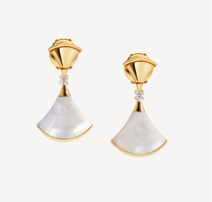 [Glitter Jewelry]DREAM MOP 1 DIAMOND EARRINGS