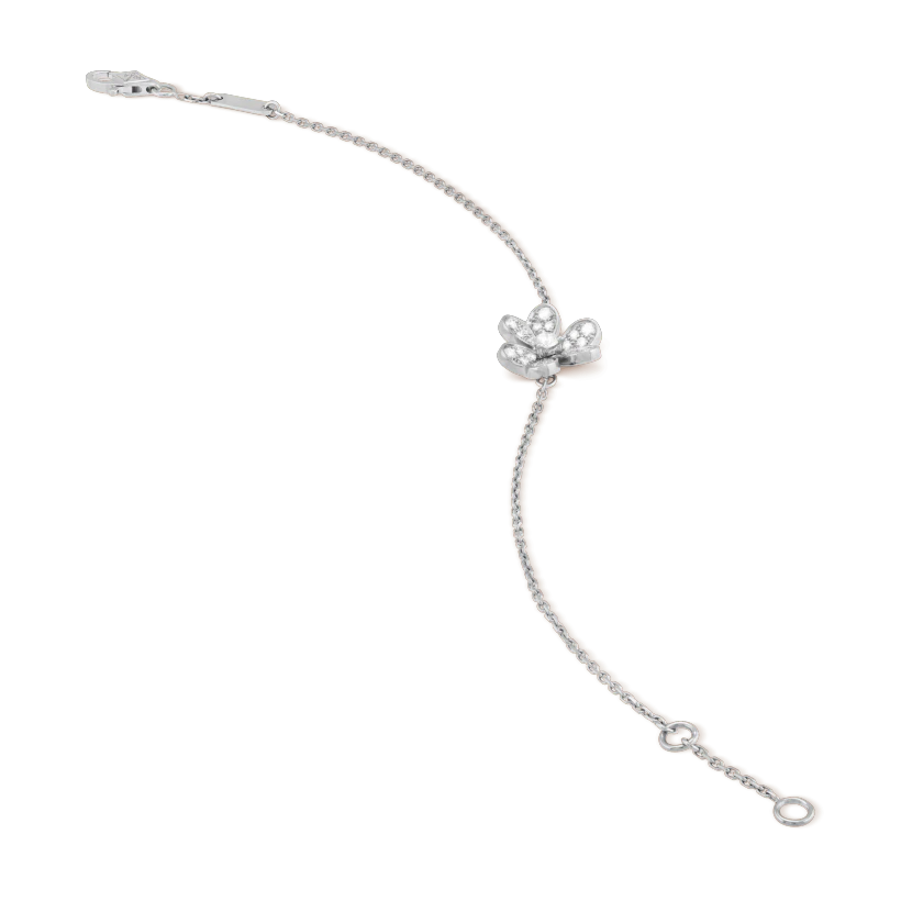 [Glitter Jewelry]FRIVOLE SILVER FLOWER DIAMOND BRACELET