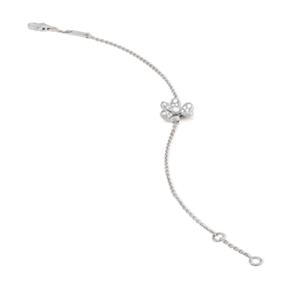 [Glitter Jewelry]FRIVOLE SILVER FLOWER DIAMOND BRACELET