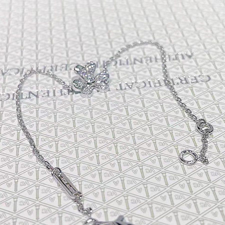 [Glitter Jewelry]FRIVOLE SILVER FLOWER DIAMOND BRACELET