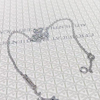 [Glitter Jewelry]FRIVOLE SILVER FLOWER DIAMOND BRACELET