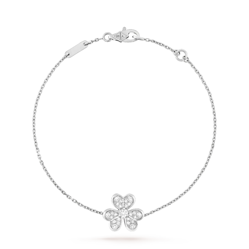 [Glitter Jewelry]FRIVOLE SILVER FLOWER DIAMOND BRACELET