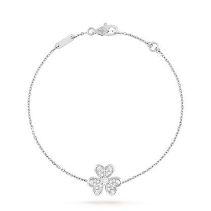 [Glitter Jewelry]FRIVOLE SILVER FLOWER DIAMOND BRACELET
