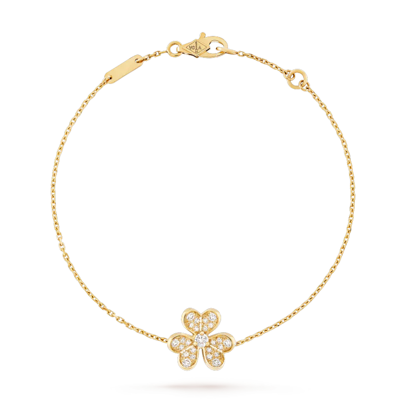 [Glitter Jewelry]FRIVOLE GOLD FLOWER DIAMOND BRACELET