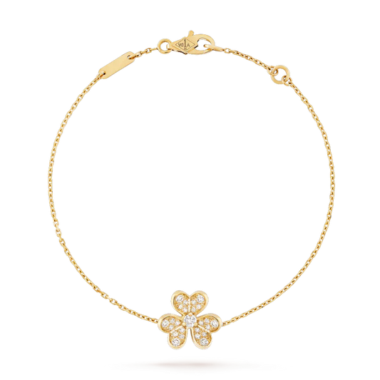 [Glitter Jewelry]FRIVOLE GOLD FLOWER DIAMOND BRACELET