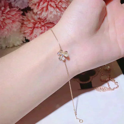 [Glitter Jewelry]FRIVOLE GOLD FLOWER DIAMOND BRACELET