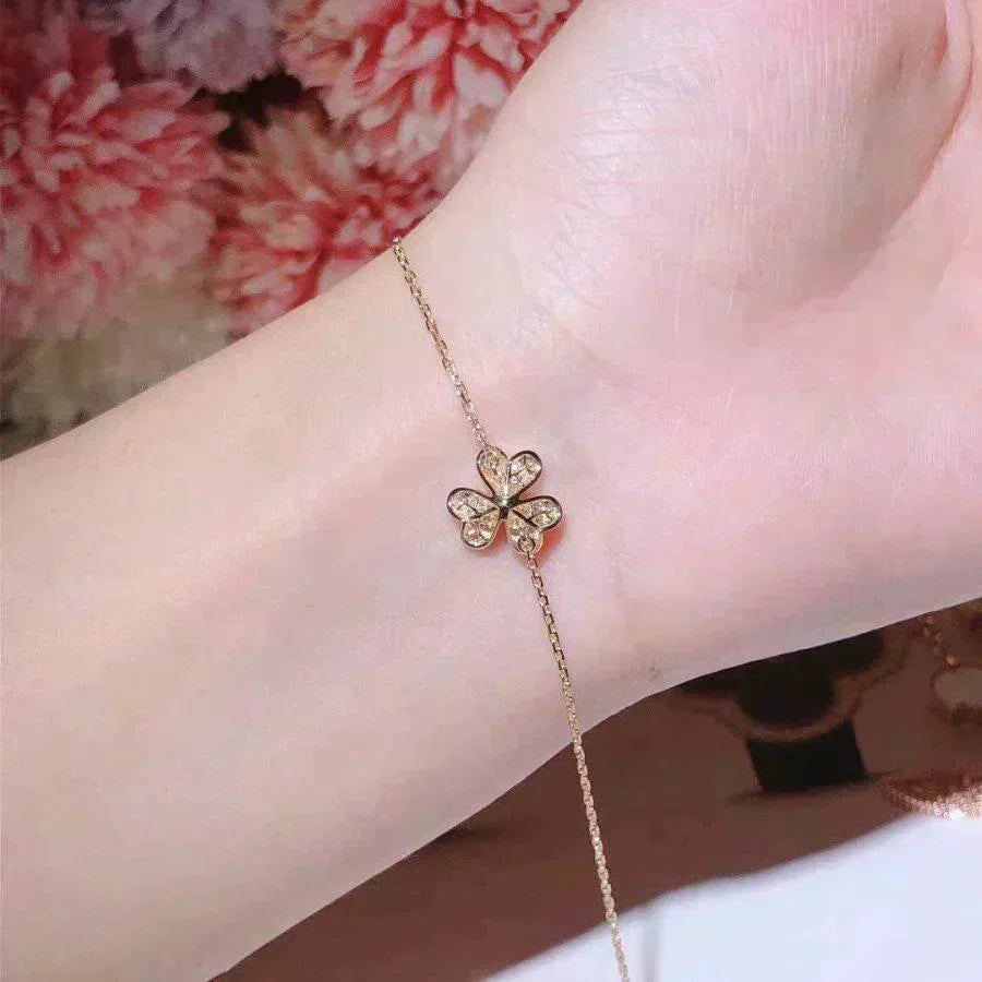 [Glitter Jewelry]FRIVOLE GOLD FLOWER DIAMOND BRACELET