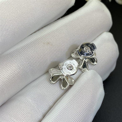 [Glitter Jewelry]FRIVOLE MINI SILVER FLOWER EARRINGS
