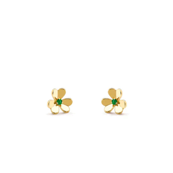[Glitter Jewelry]FRIVOLE  FLOWER MALACHITE EARRINGS