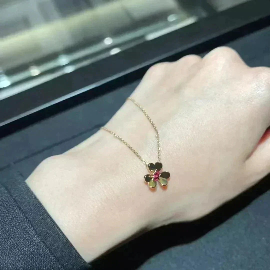 [Glitter Jewelry]FRIVOLE GOLD FLOWER NECKLACE