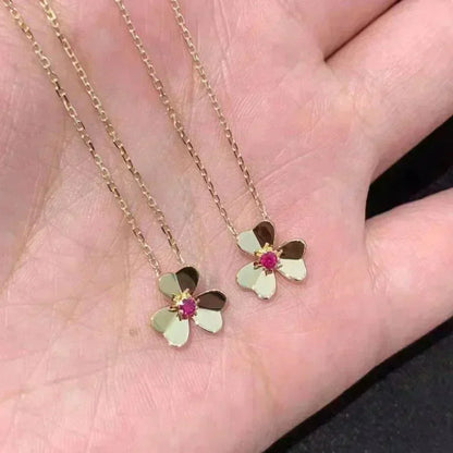 [Glitter Jewelry]FRIVOLE GOLD FLOWER NECKLACE