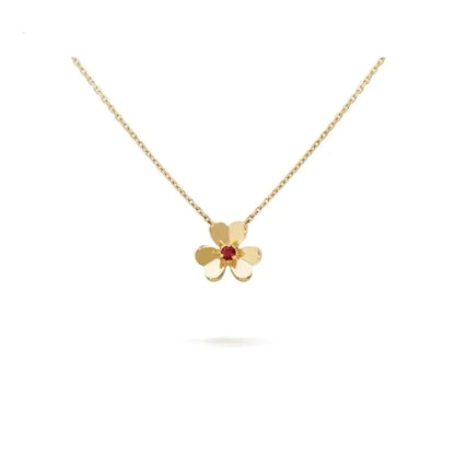 [Glitter Jewelry]FRIVOLE GOLD FLOWER NECKLACE