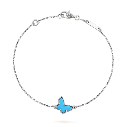 [Glitter Jewelry]BUTTERFLY TURQUOISE BUTTERFLY BRACELET SILVER