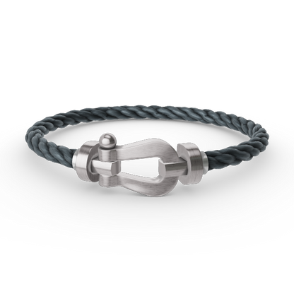 [Glitter Jewelry]FORCE LARGE HORSESHOE NO DIAMOND BRACELET SILVER
