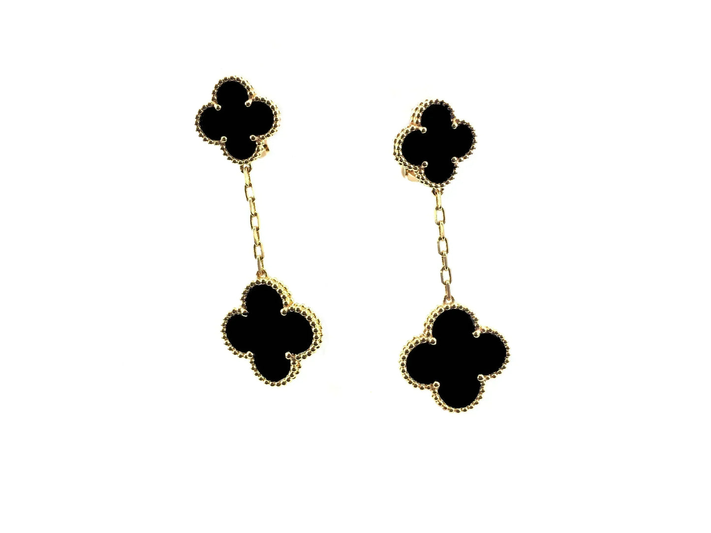 [Glitter Jewelry]CLOVER 2 MOTIFS  EARRINGS (MULTIPLE CHOICESC